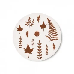 Assiette Marron