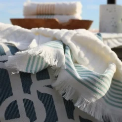 Drap de douche Bleu