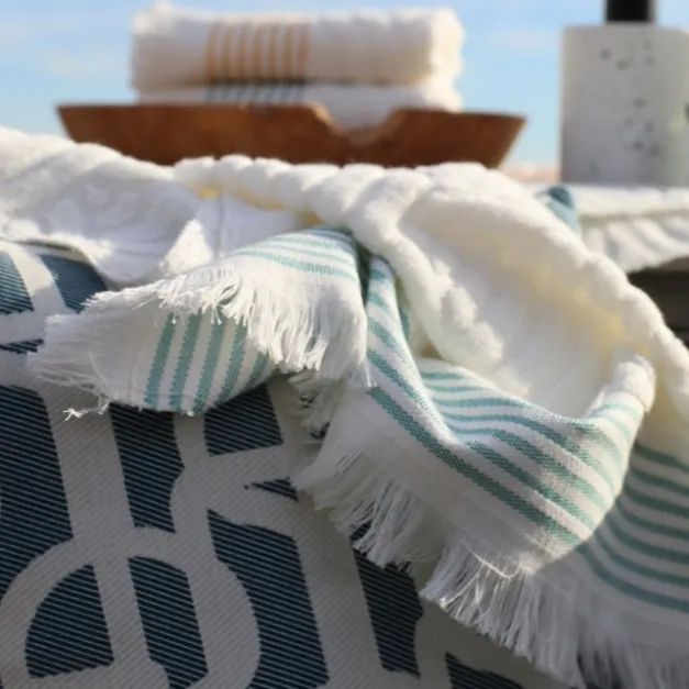 Drap de douche Bleu