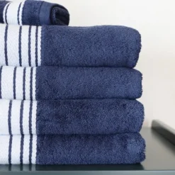 Drap de douche Bleu