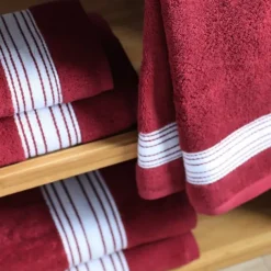Drap de douche Rouge