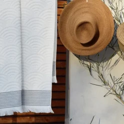 Drap de plage Blanc