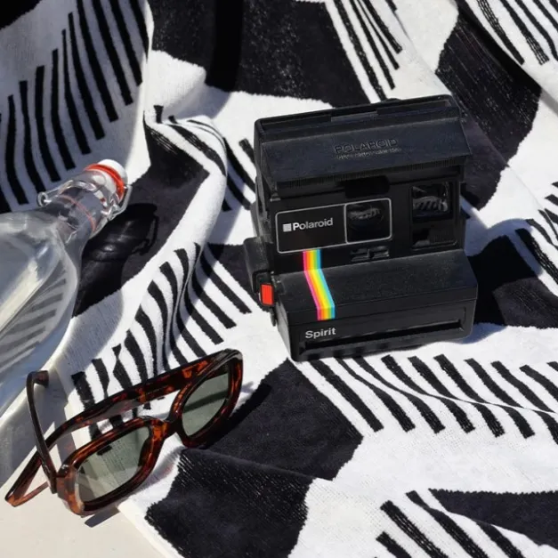 Drap de plage Noir