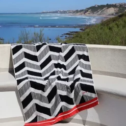 Drap de plage Noir