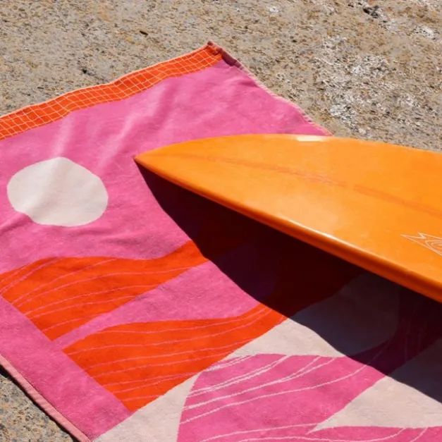 Drap de plage Rose