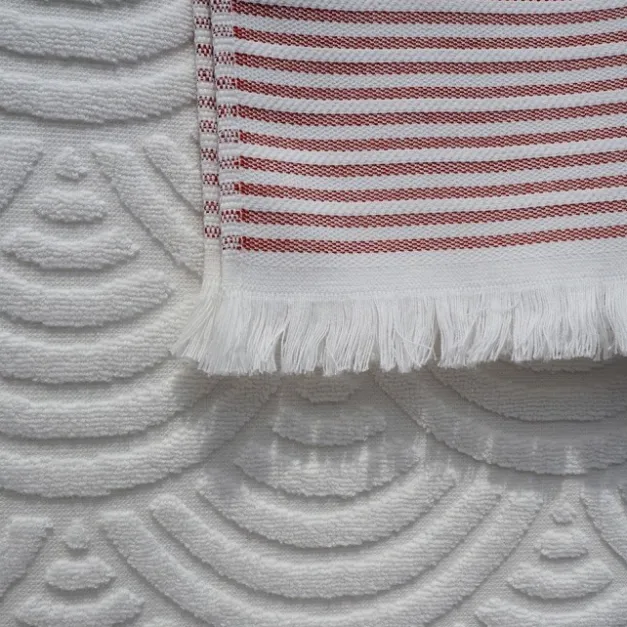 Drap de plage Rouge