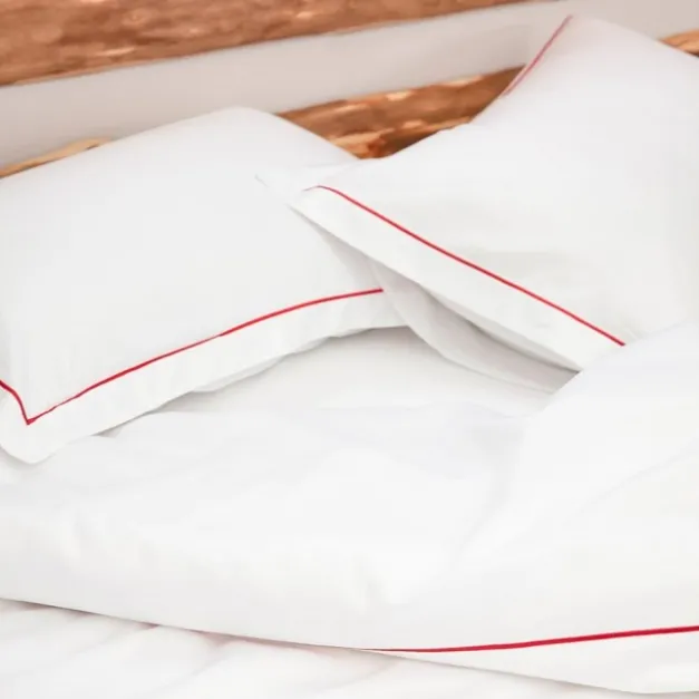 Drap housse blanc en satin de coton