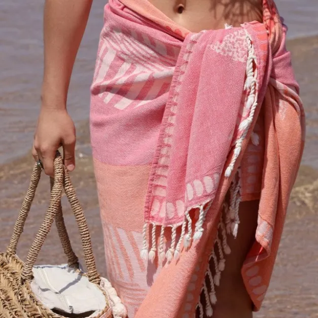 Foutas en coton Rose
