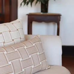 Housse de coussin Beige