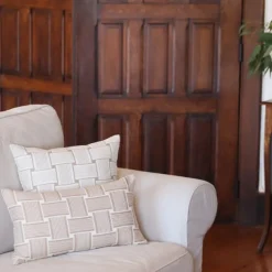 Housse de coussin Beige