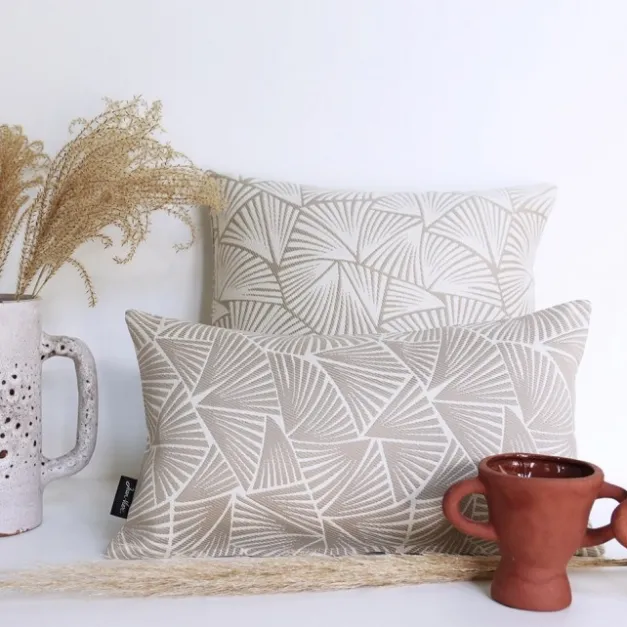 Housse de coussin Beige