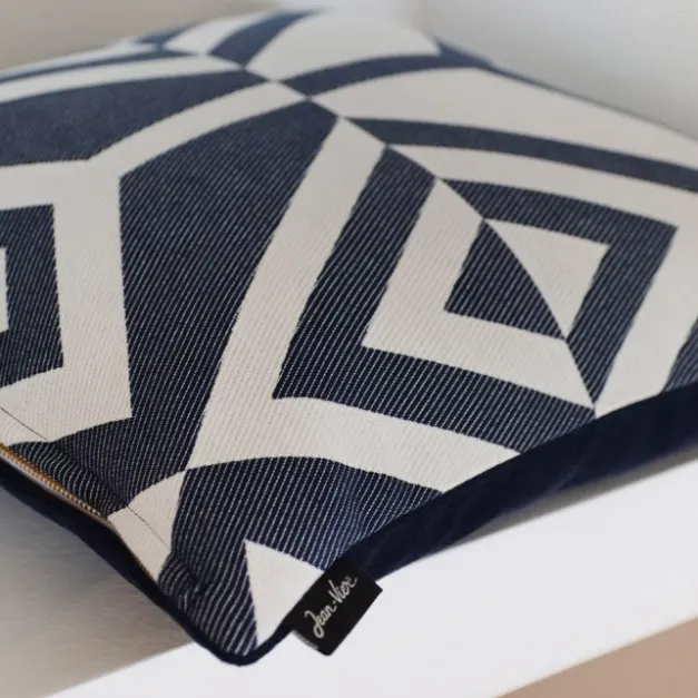 Housse de coussin Bleu