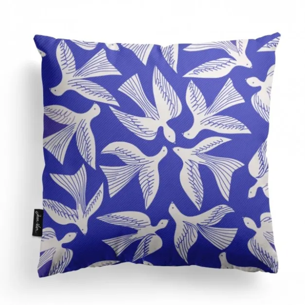 Housse de coussin Bleu
