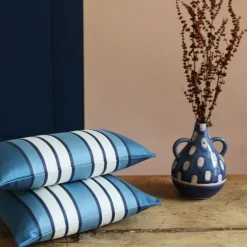 Housse de coussin Bleu