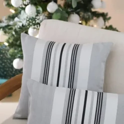 Housse de coussin Gris