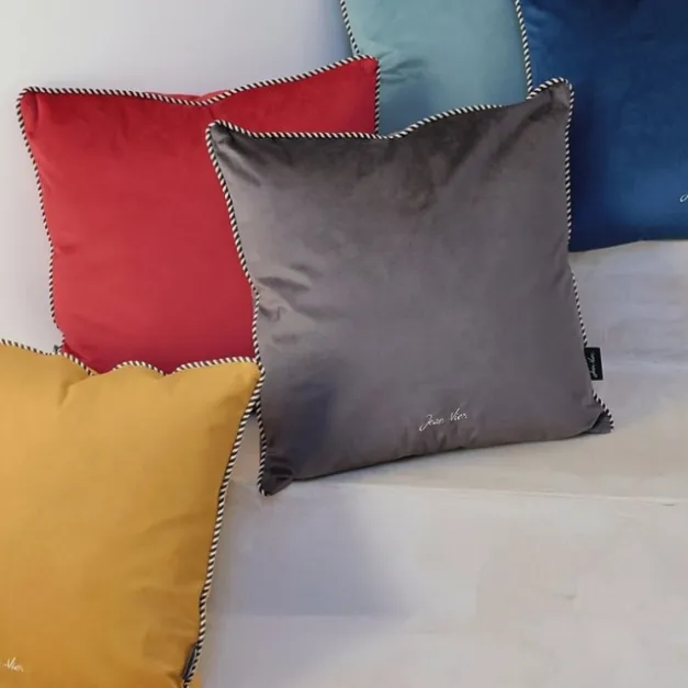 Housse de coussin Gris