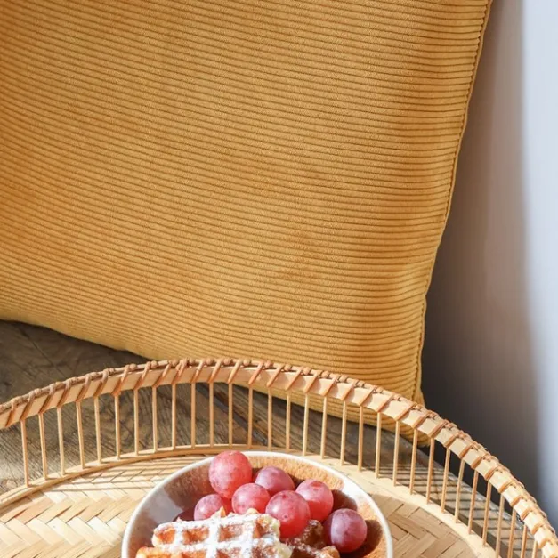 Housse de coussin Jaune