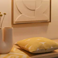 Housse de coussin Jaune