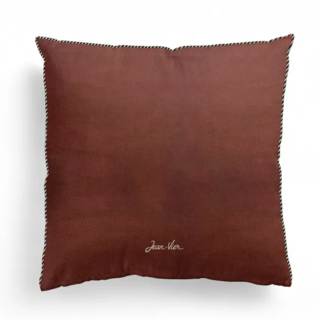 Housse de coussin Marron