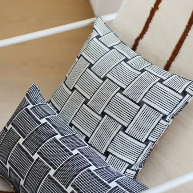 Housse de coussin Noir