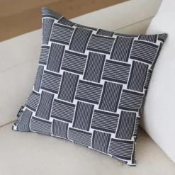 Housse de coussin Noir