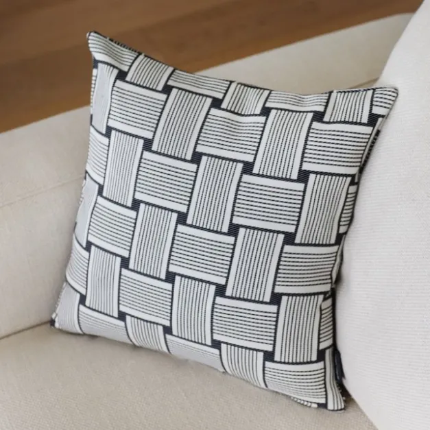Housse de coussin Noir