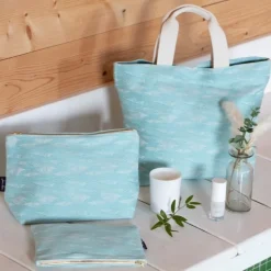 Sac Shopping Bleu