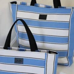 Sac Shopping Bleu
