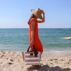 Sac Shopping Marron