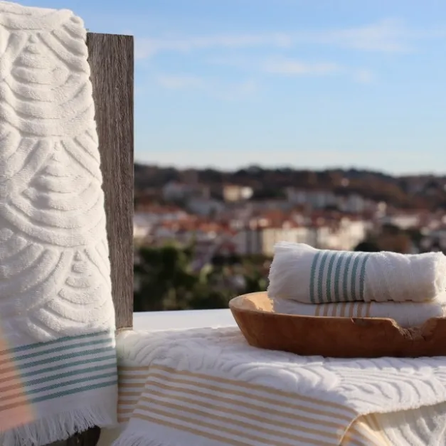 Serviette de bain Jaune
