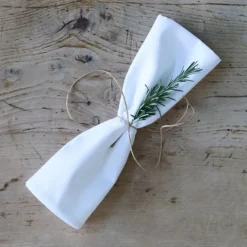 Serviette de table Blanc