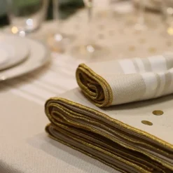 Serviette de table Blanc