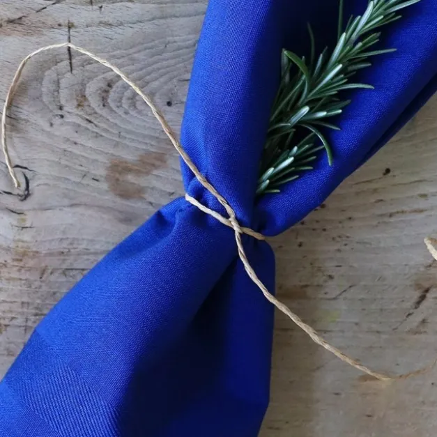 Serviette de table Bleu