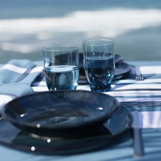 Serviette de table Bleu