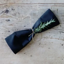 Serviette de table Noir