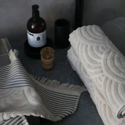Serviette invité Beige