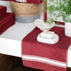 Serviette invité Rouge