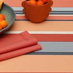 Tissu enduit Orange