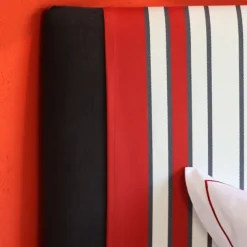 Tête de lit tapissée gris lit 180 cm